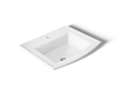 22-3/4" rectangular drop-in bathroom sink