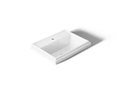 21-3/4" rectangular drop-in bathroom sink