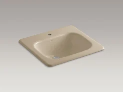 21" rectangular drop-in bathroom sink