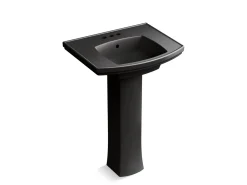 23-3/4" rectangular pedestal bathroom sink