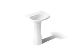 22-3/4" rectangular pedestal bathroom sink