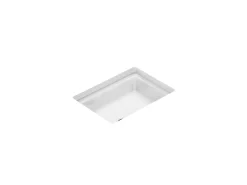 16-9/16" rectangular undermount bathroom sink