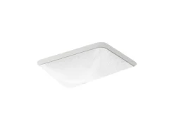 20" rectangular undermount vessel bathroom sink