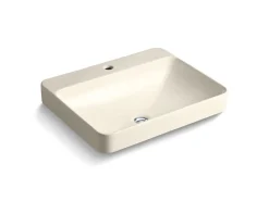 23" rectangular vessel bathroom sink