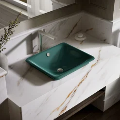 18-1/2" rectangular vessel bathroom sink