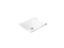 18-1/4" rectangular vessel bathroom sink, no overflow