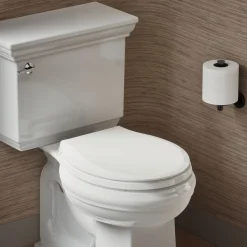 Recycled ReadyLatch® Quiet-Close™ round-front toilet seat