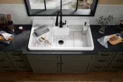 Right-hand sink rack
