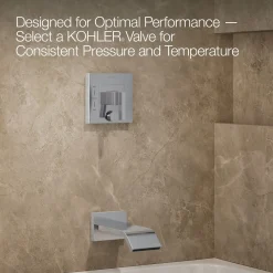 Rite-Temp® bath and shower trim kit with push-button diverter, without showerhead