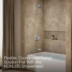 Rite-Temp® bath and shower trim kit with push-button diverter, without showerhead