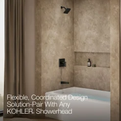 Rite-Temp® bath and shower trim kit with push-button diverter, without showerhead
