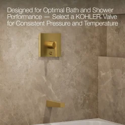 Rite-Temp® bath and shower trim kit with push-button diverter, 2.5 gpm
