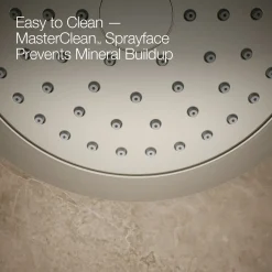 Rite-Temp® bath and shower trim kit with push-button diverter and cross handle, 2.5 gpm