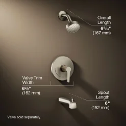 Rite-Temp® bath and shower trim kit, 2.5 gpm