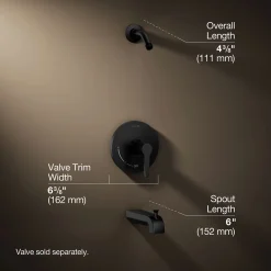 Rite-Temp® bath and shower trim kit, without showerhead
