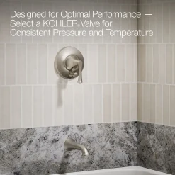 Rite-Temp® bath and shower trim kit with push-button diverter, 1.5 gpm