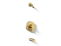Rite-Temp® bath and shower trim kit with push-button diverter, without showerhead
