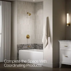 Rite-Temp® bath and shower trim kit with push-button diverter, without showerhead