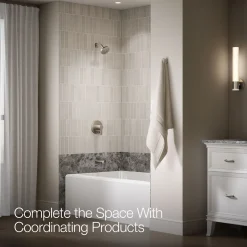 Rite-Temp® bath and shower trim kit with push-button diverter, 1.5 gpm