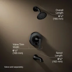 Rite-Temp® bath and shower trim kit with push-button diverter, 1.75 gpm