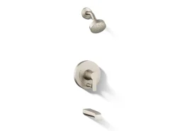 Rite-Temp® bath and shower trim kit with push-button diverter and lever handle, 2.5 gpm