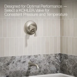 Rite-Temp® bath and shower trim kit with push-button diverter, without showerhead