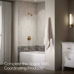 Rite-Temp® bath and shower trim kit with push-button diverter, without showerhead