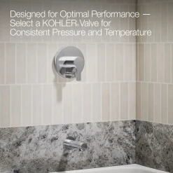 Rite-Temp® bath and shower trim kit with push-button diverter, without showerhead