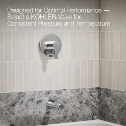Rite-Temp® bath and shower trim kit with push-button diverter, 1.75 gpm