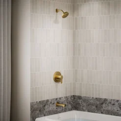 Rite-Temp® bath and shower trim kit with push-button diverter, 1.75 gpm