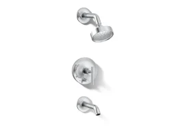Rite-Temp® bath and shower trim kit with push-button diverter and lever handle, 1.75 gpm