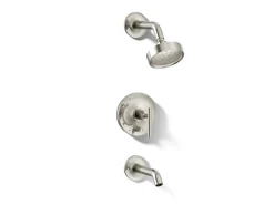 Rite-Temp® bath and shower trim kit with push-button diverter and lever handle, 1.75 gpm