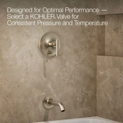 Rite-Temp® bath and shower trim kit with push-button diverter and lever handle, 1.75 gpm