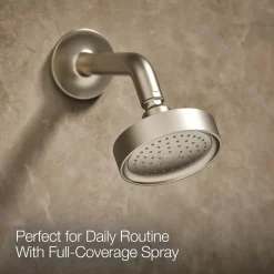 Rite-Temp® bath and shower trim kit with push-button diverter and cross handle, 2.5 gpm