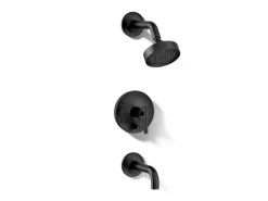 Rite-Temp® bath and shower trim kit with push-button diverter and lever handle, 2.5 gpm