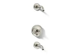 Rite-Temp® bath and shower trim kit with push-button diverter and lever handle, without showerhead