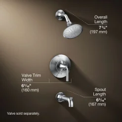 Rite-Temp® bath and shower trim kit, 2.5 gpm