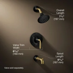 Rite-Temp® bath and shower trim kit, 2.5 gpm