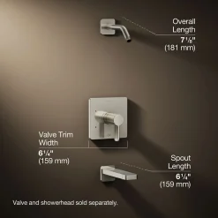 Rite-Temp® bath and shower trim kit, without showerhead