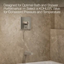 Rite-Temp® bath and shower trim kit with push-button diverter, 1.75 gpm