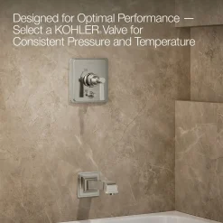 Rite-Temp® bath and shower trim kit with push-button diverter and lever handle, 2.5 gpm