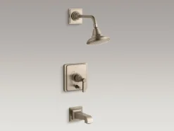 Rite-Temp® bath and shower trim kit with push-button diverter and lever handle, 2.5 gpm