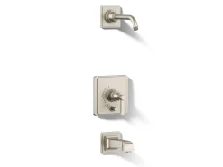 Rite-Temp® bath and shower trim kit with push-button diverter and lever handle, without showerhead