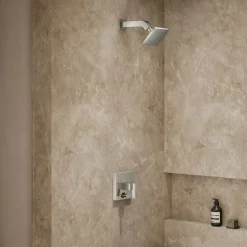 Rite-Temp® shower trim kit with push-button diverter, without showerhead