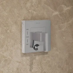 Rite-Temp® shower trim kit with push-button diverter, without showerhead