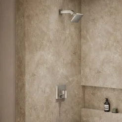 Rite-Temp® shower trim kit with push-button diverter, without showerhead