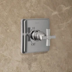 Rite-Temp® shower trim kit with cross handle, 2.5 gpm