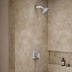 Rite-Temp® shower trim kit with push-button diverter, 2.5 gpm
