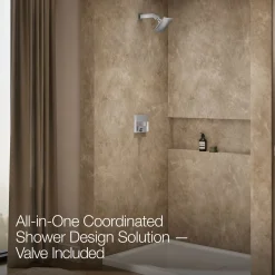 Rite-Temp® shower trim kit with push-button diverter, 2.5 gpm