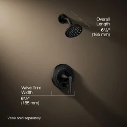 Rite-Temp® shower trim kit with push-button diverter, 1.75 gpm